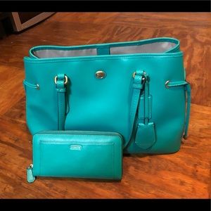 Genuine Coach purse and wallet set